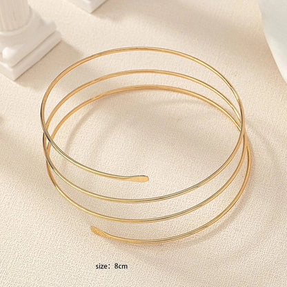 Gold Glam Adjustable Arm Cuff